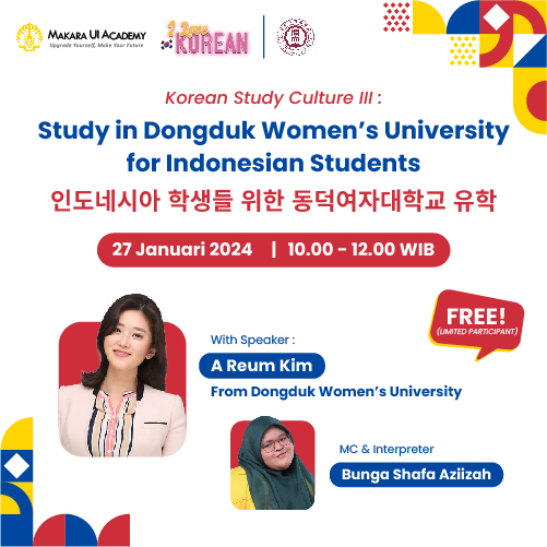 Korean Study Culture III Study in Dongduk Women's University